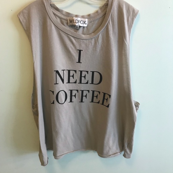 Wildfox Tops - Wildfox Tee Coffee